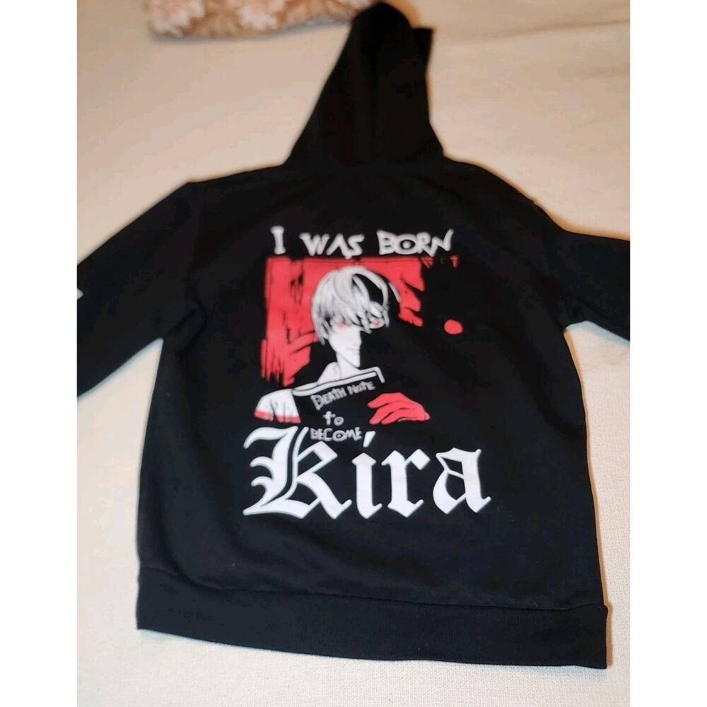 Kira‎ Anime Hoodie Unisex Sz S, Unisex, Death Note Kira, Oversized